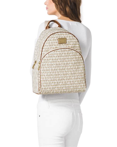 michael kors large jet set backpack vanilla|Michael Kors large jet set.